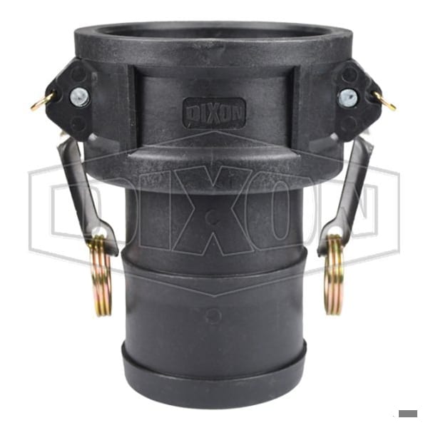 Type-C Cam and Groove Coupler, 3 in Nominal, Female Coupler x Hose Shank End Style, Polypropylene, D